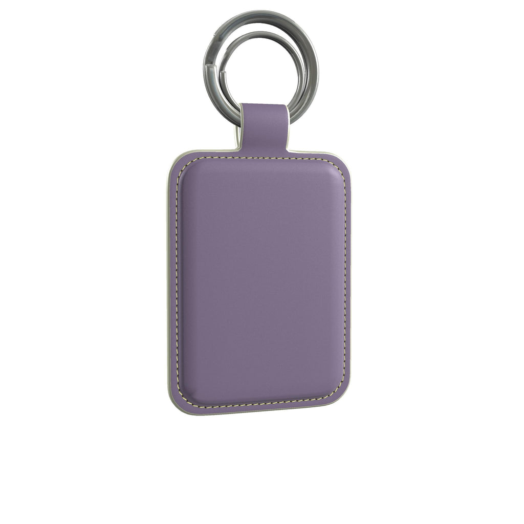 Leather Keyring in Wisteria