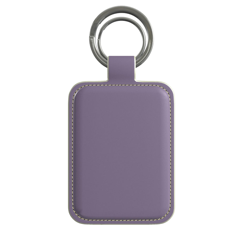 Leather Keyring in Wisteria
