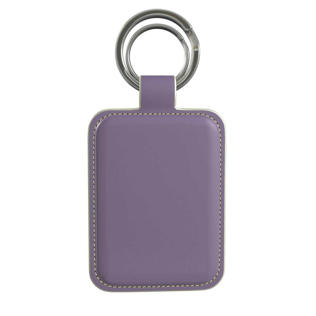 Leather Keyring in Wisteria