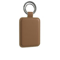 Leather Keyring in Caramel