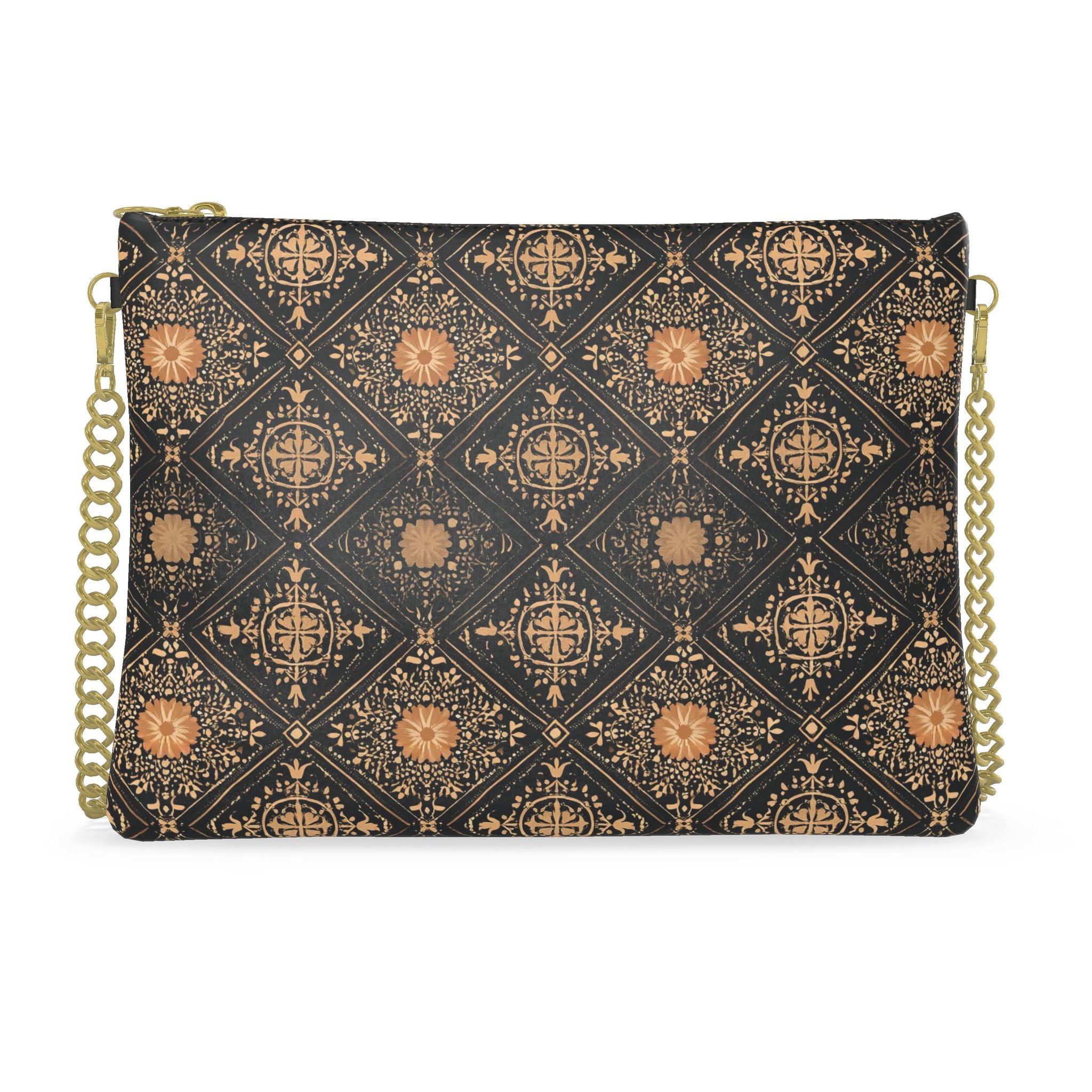 Heritage Windsor Leather Crossbody Bag With Chain