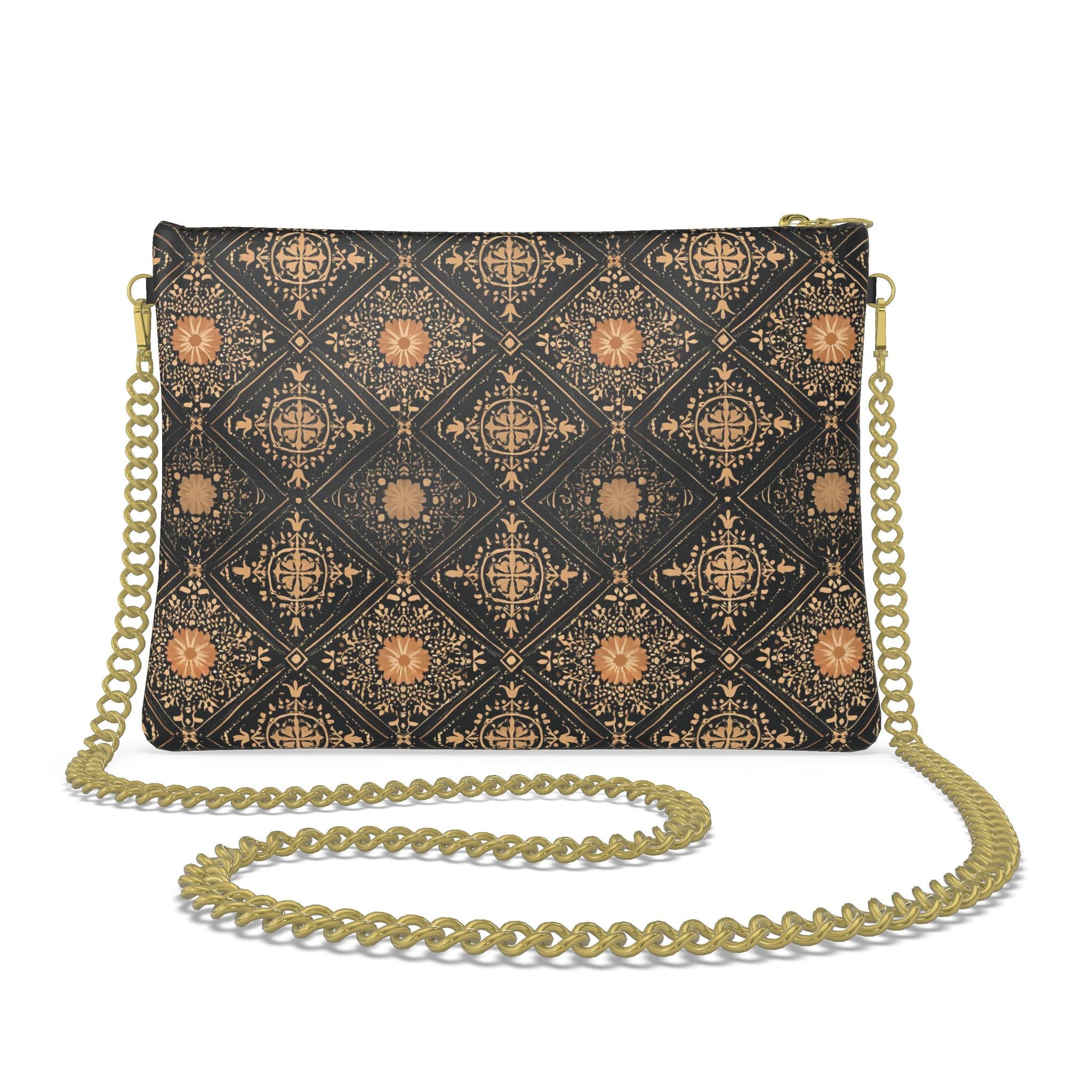 Heritage Windsor Leather Crossbody Bag With Chain