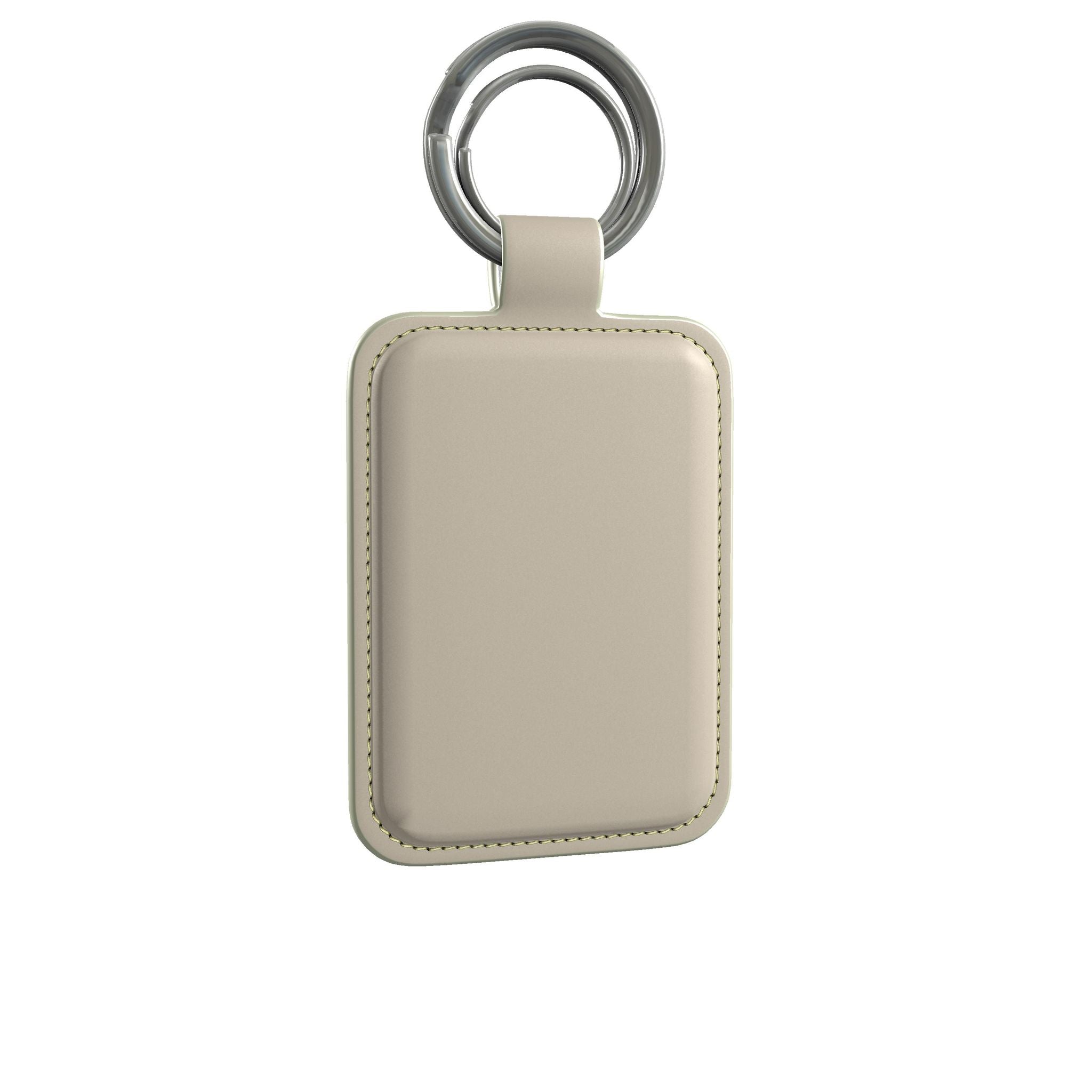 Leather Keyring in Dune