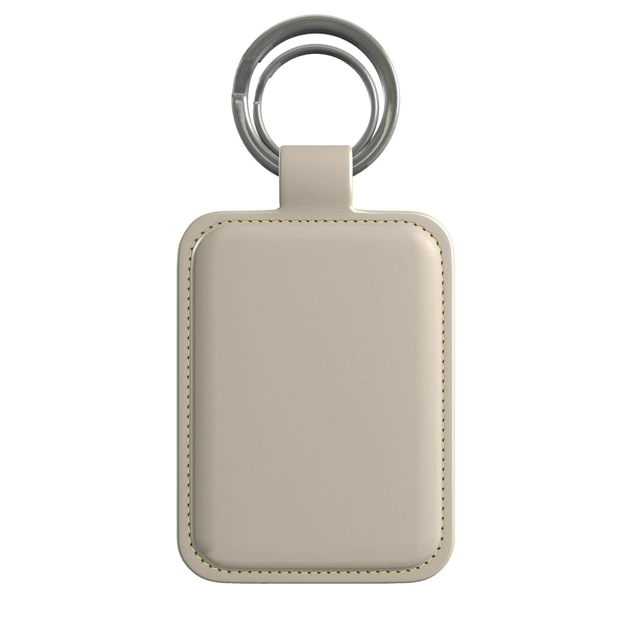 Leather Keyring in Dune