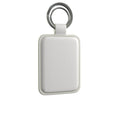 Leather Keyring in Oat