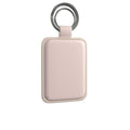 Leather Keyring in Blush