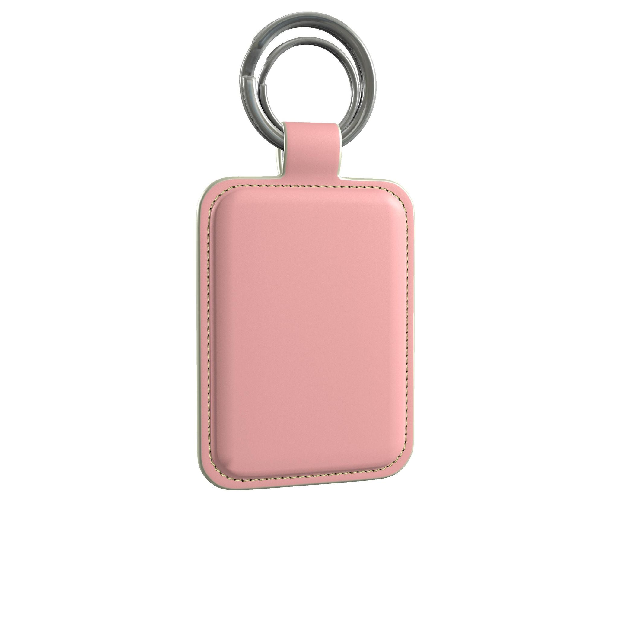 Leather Keyring in Petal