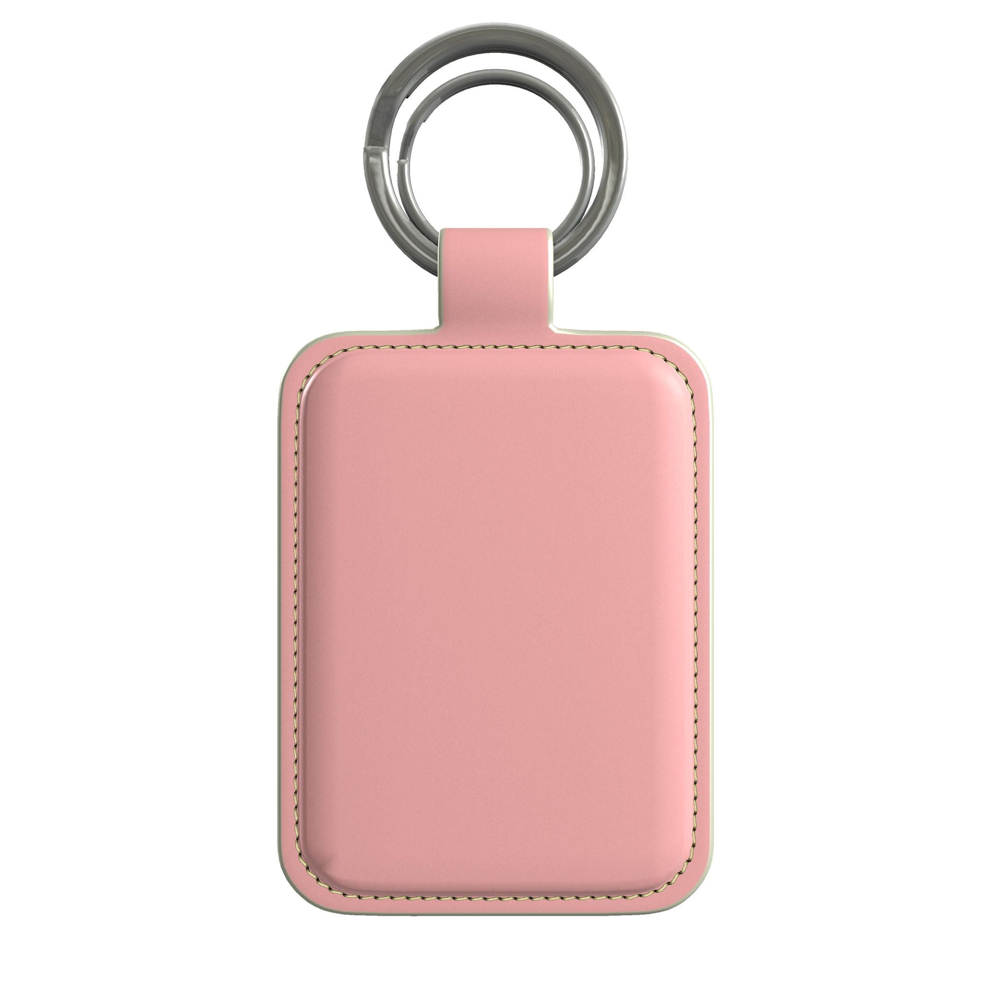 Leather Keyring in Petal