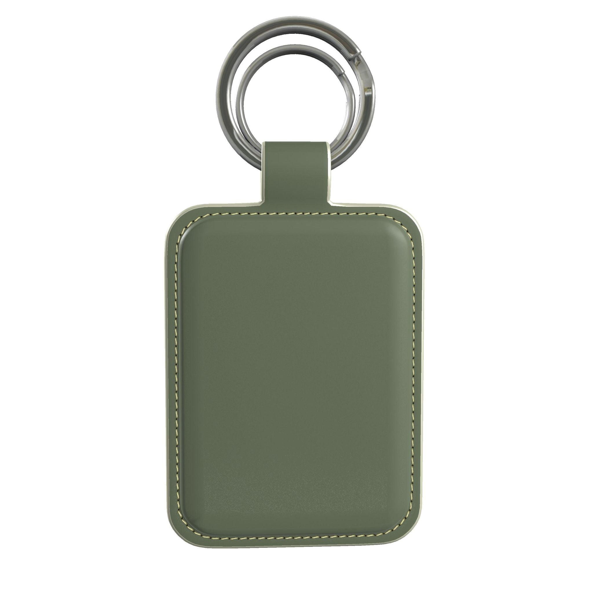 Leather Keyring in Juniper