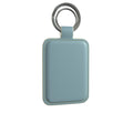 Leather Keyring in Pebble