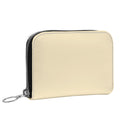 Small Leather Zip Wallet in Buttercup