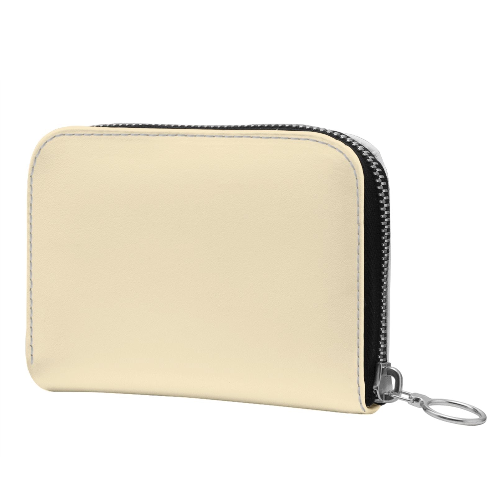 Small Leather Zip Wallet in Buttercup