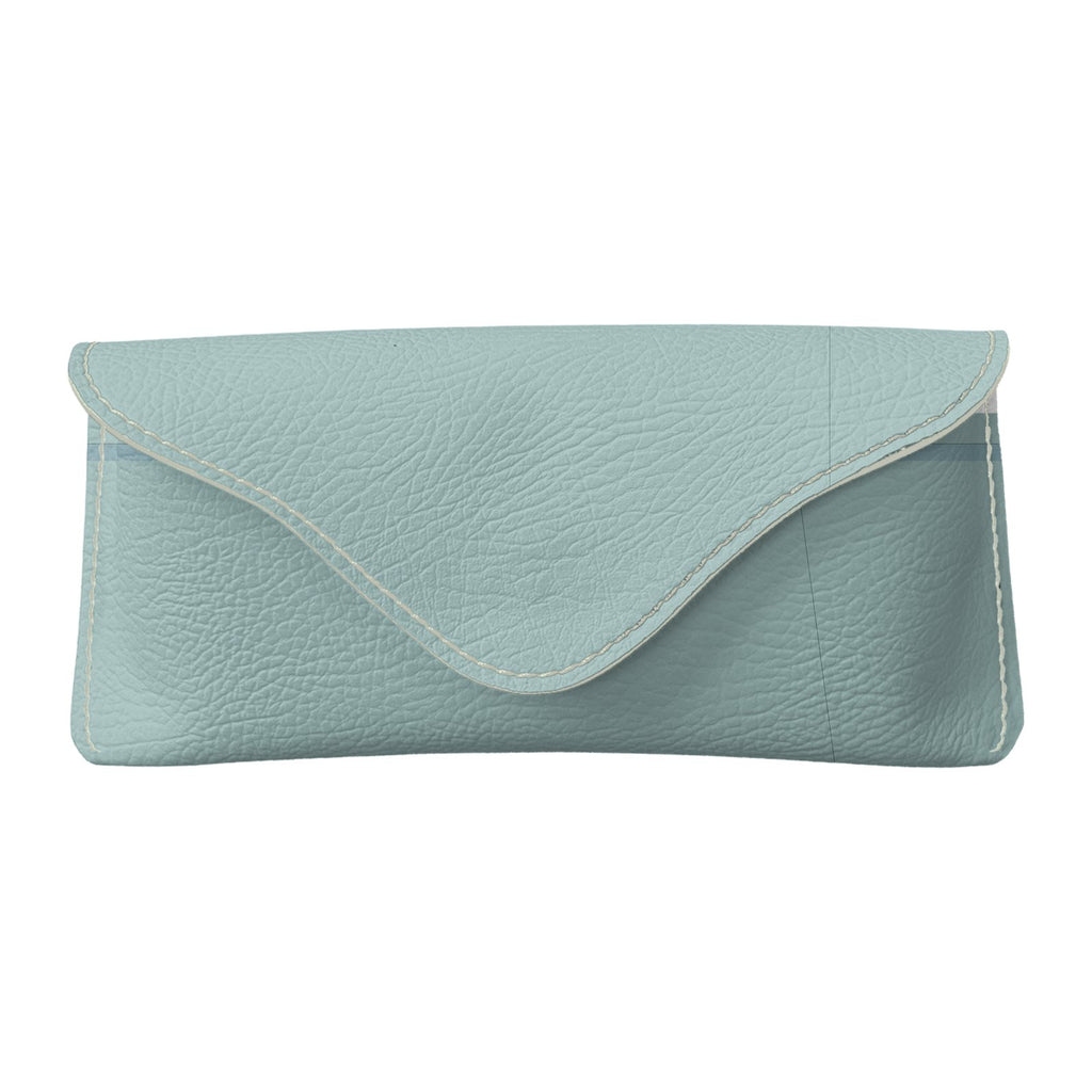 Leather Glasses Case in Pebble