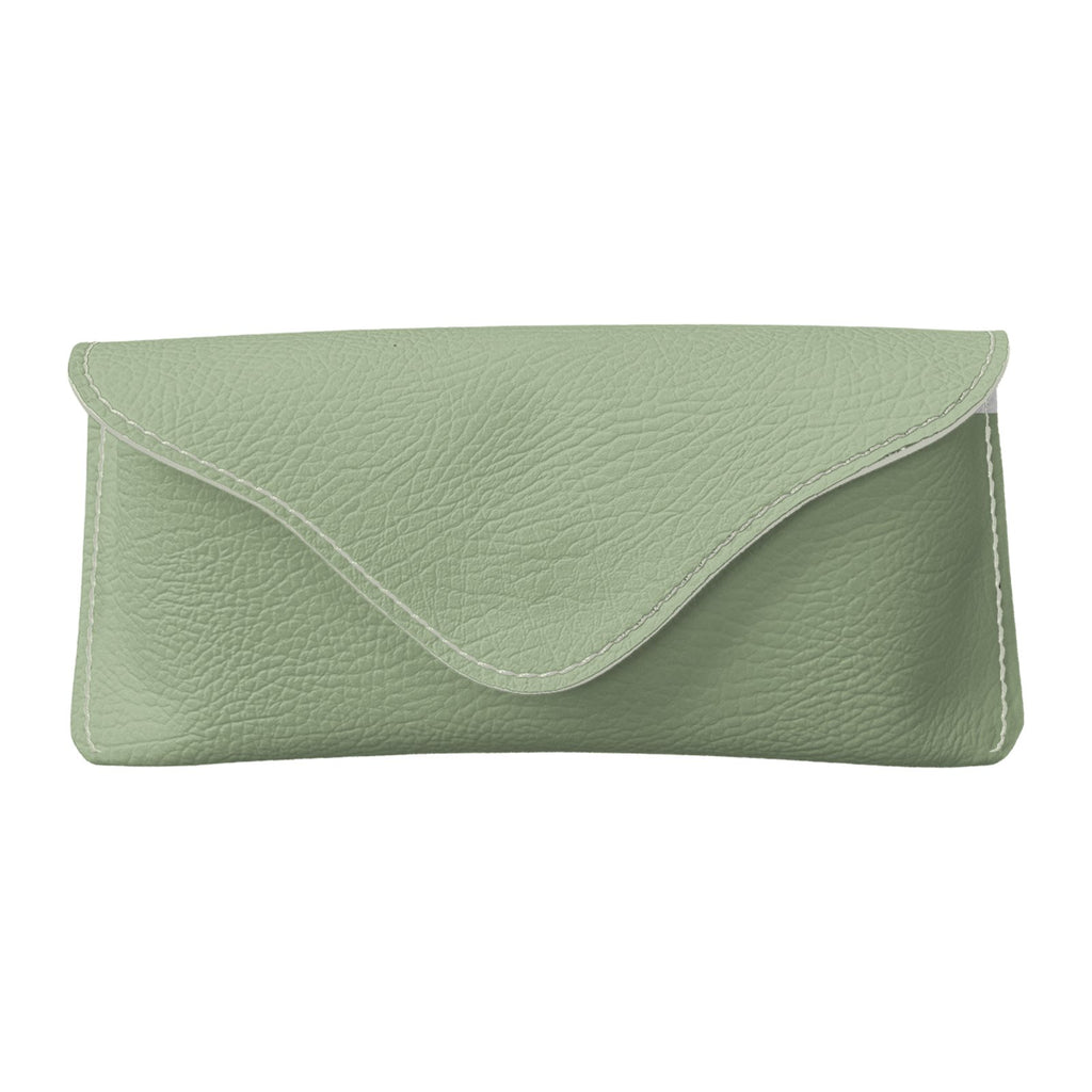 Leather Glasses Case in Sage