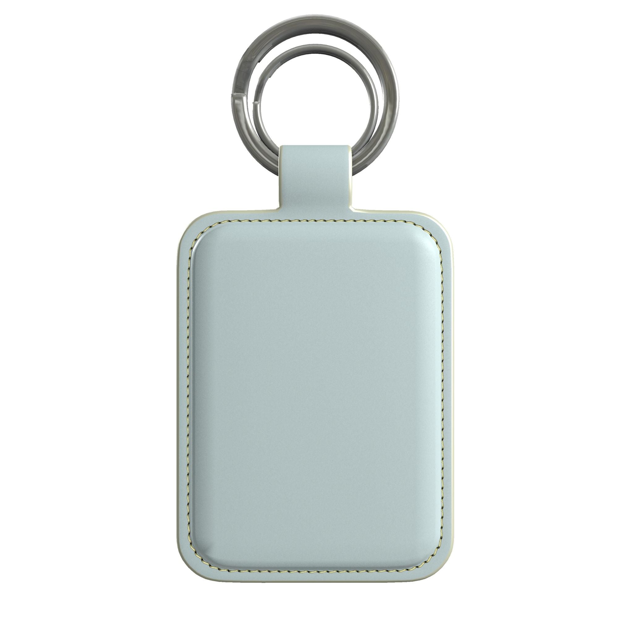 Leather Keyring in Lagoon