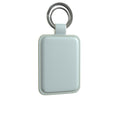 Leather Keyring in Lagoon
