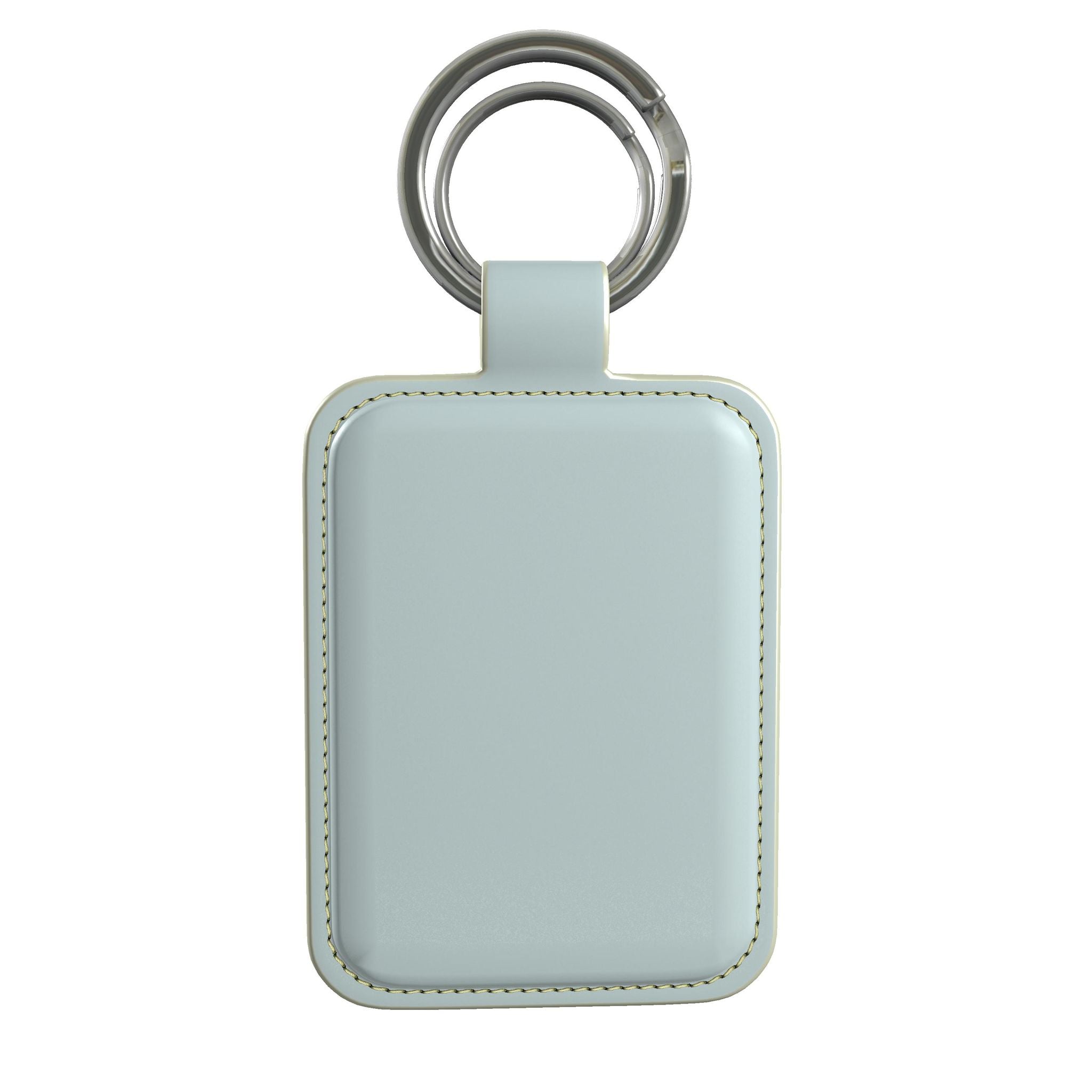 Leather Keyring in Lagoon