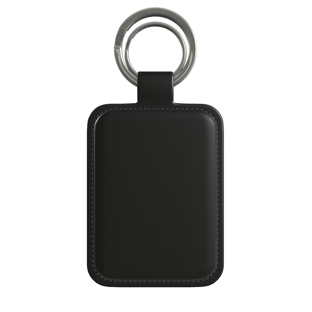 Leather Keyring in Midnight