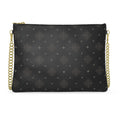 Noir Empire Crossbody Bag With Chain