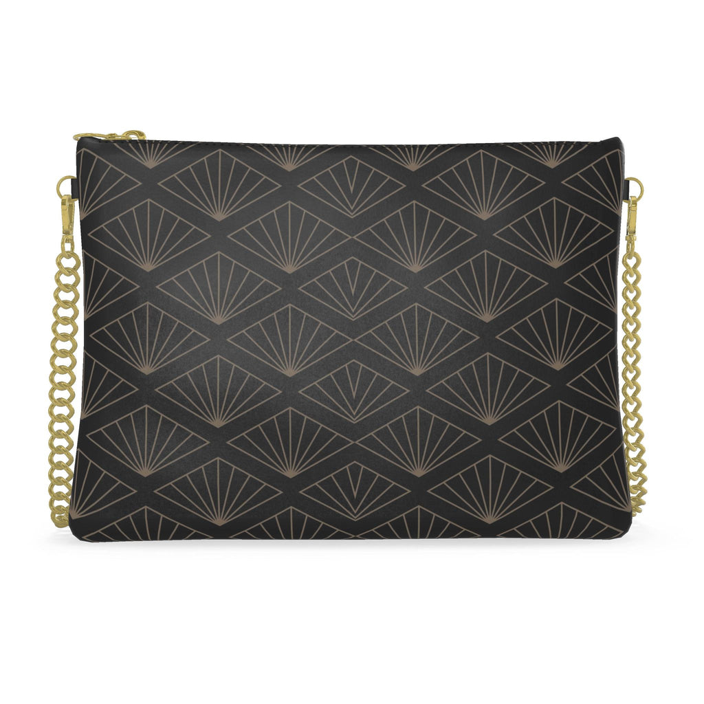 Noir Marquis Crossbody Bag With Chain