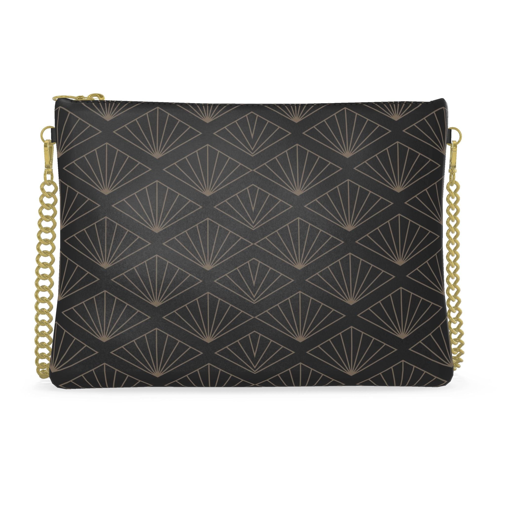 Noir Marquis Crossbody Bag With Chain