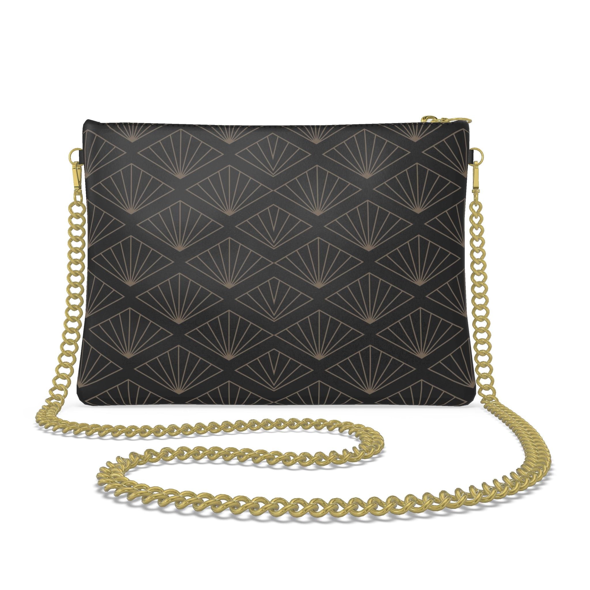 Noir Marquis Crossbody Bag With Chain