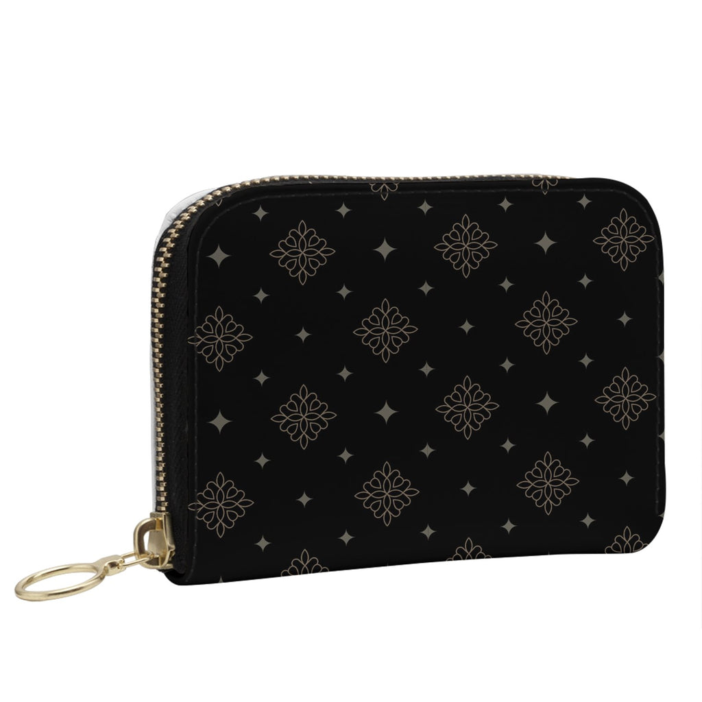Noir Empire Small Leather Zip Wallet