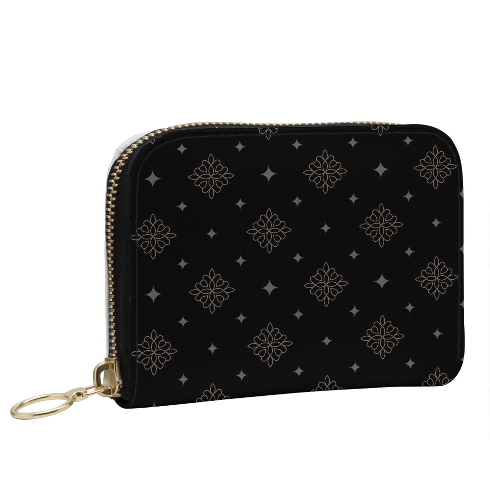 Noir Empire Small Leather Zip Wallet