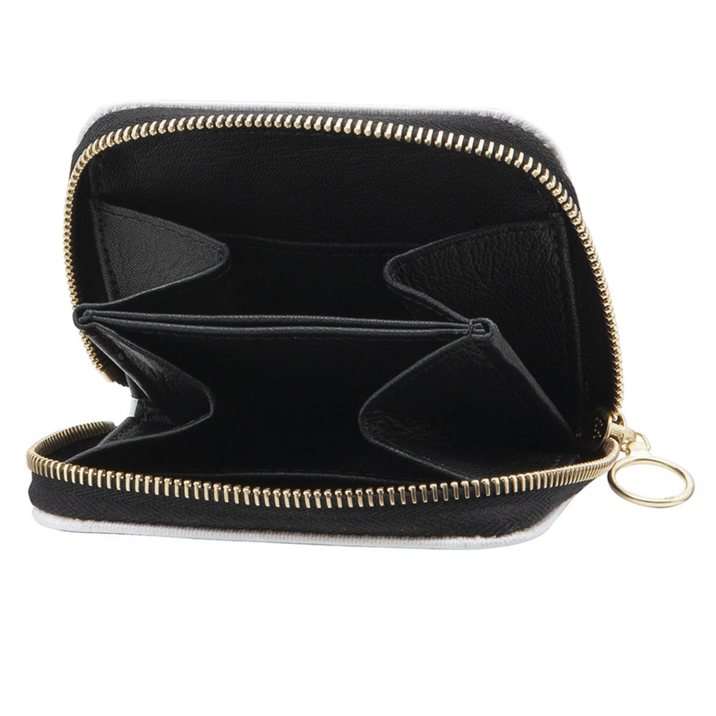 Small Leather Zip Wallet in Midnight