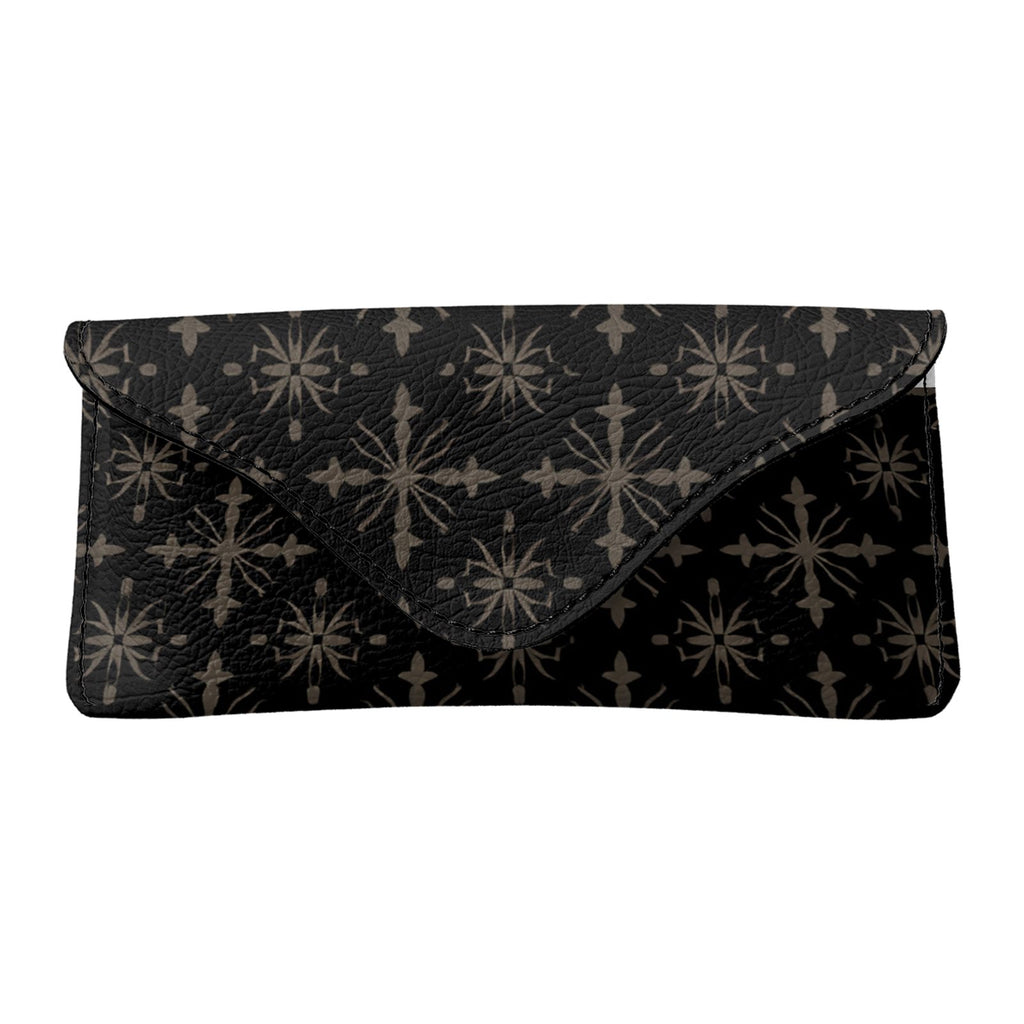 Noir Fleur Leather Glasses Case