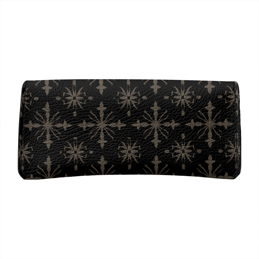 Noir Fleur Leather Glasses Case