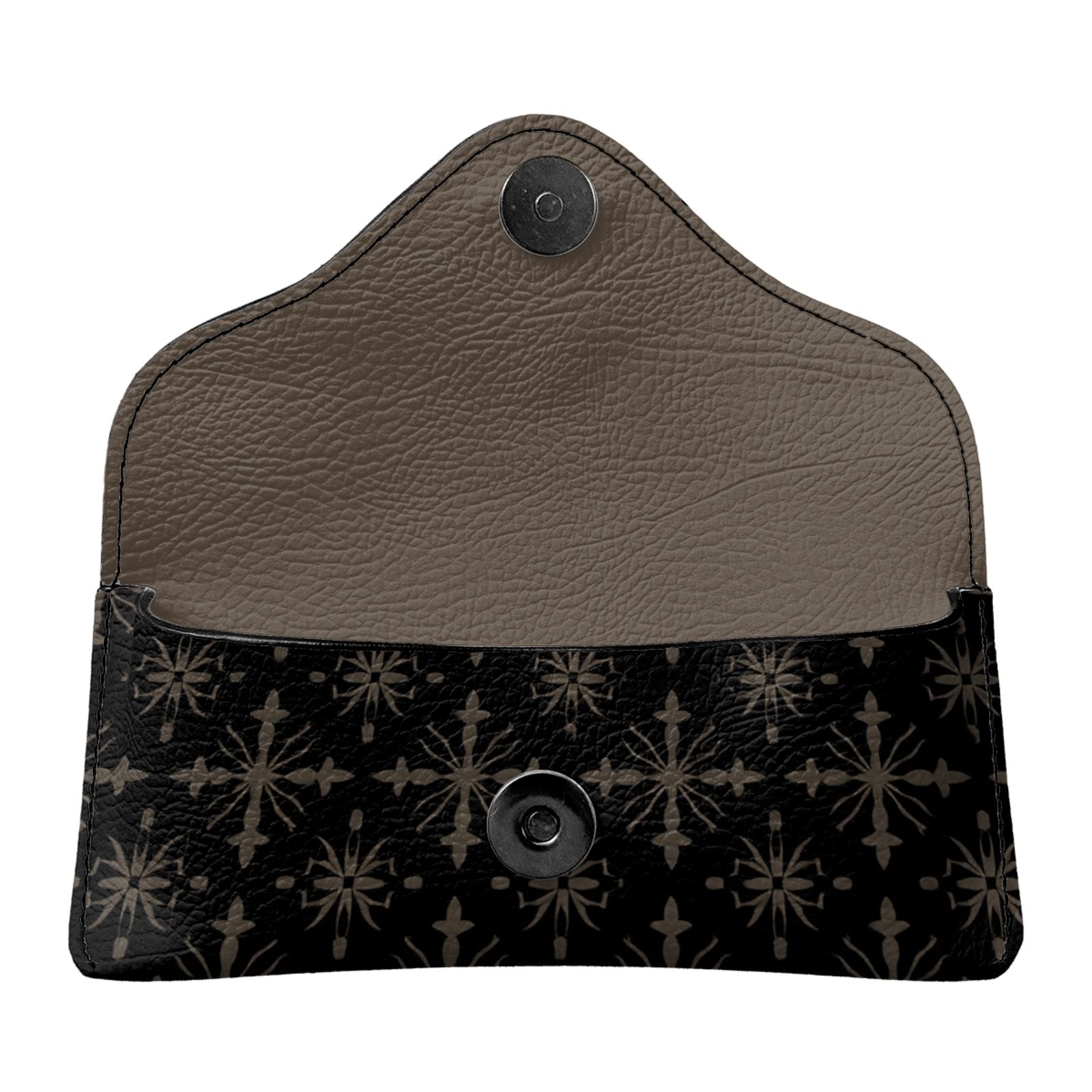 Noir Fleur Leather Glasses Case