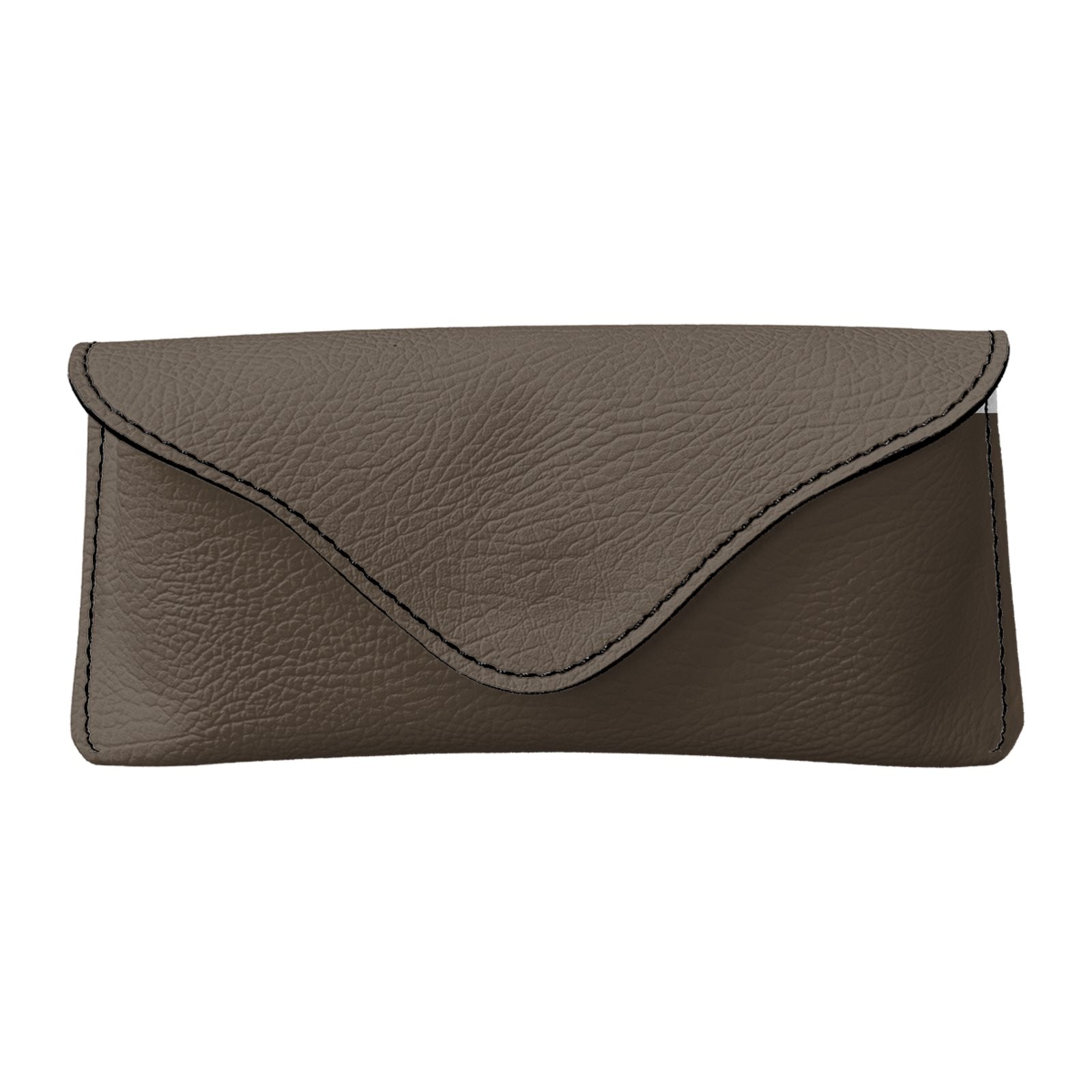 Leather Glasses Case in Noir Truffle
