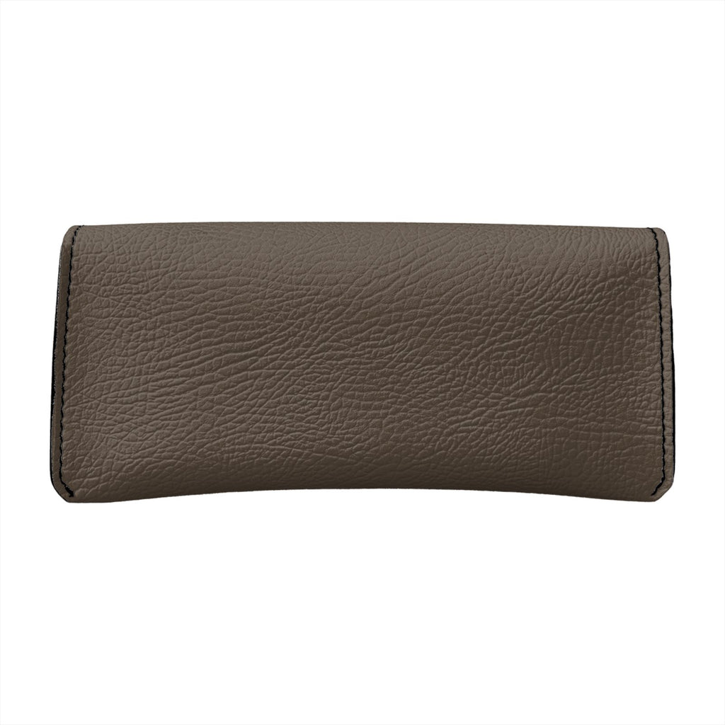 Leather Glasses Case in Noir Truffle