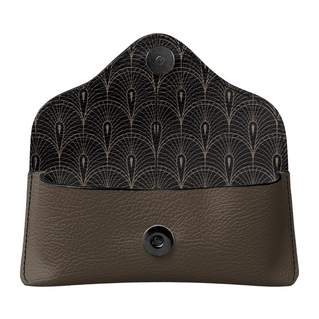 Leather Glasses Case in Noir Truffle