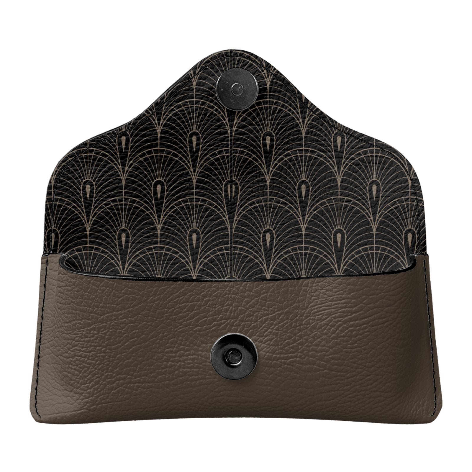Leather Glasses Case in Noir Truffle