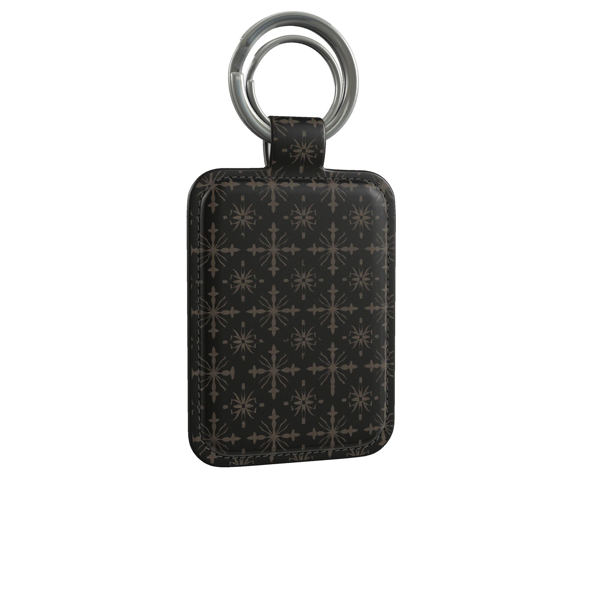 Noir Fleur Leather Keyring