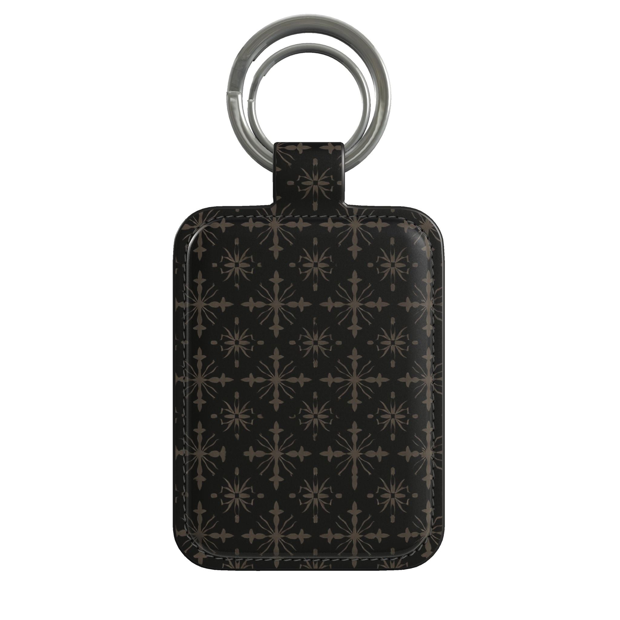 Noir Fleur Leather Keyring