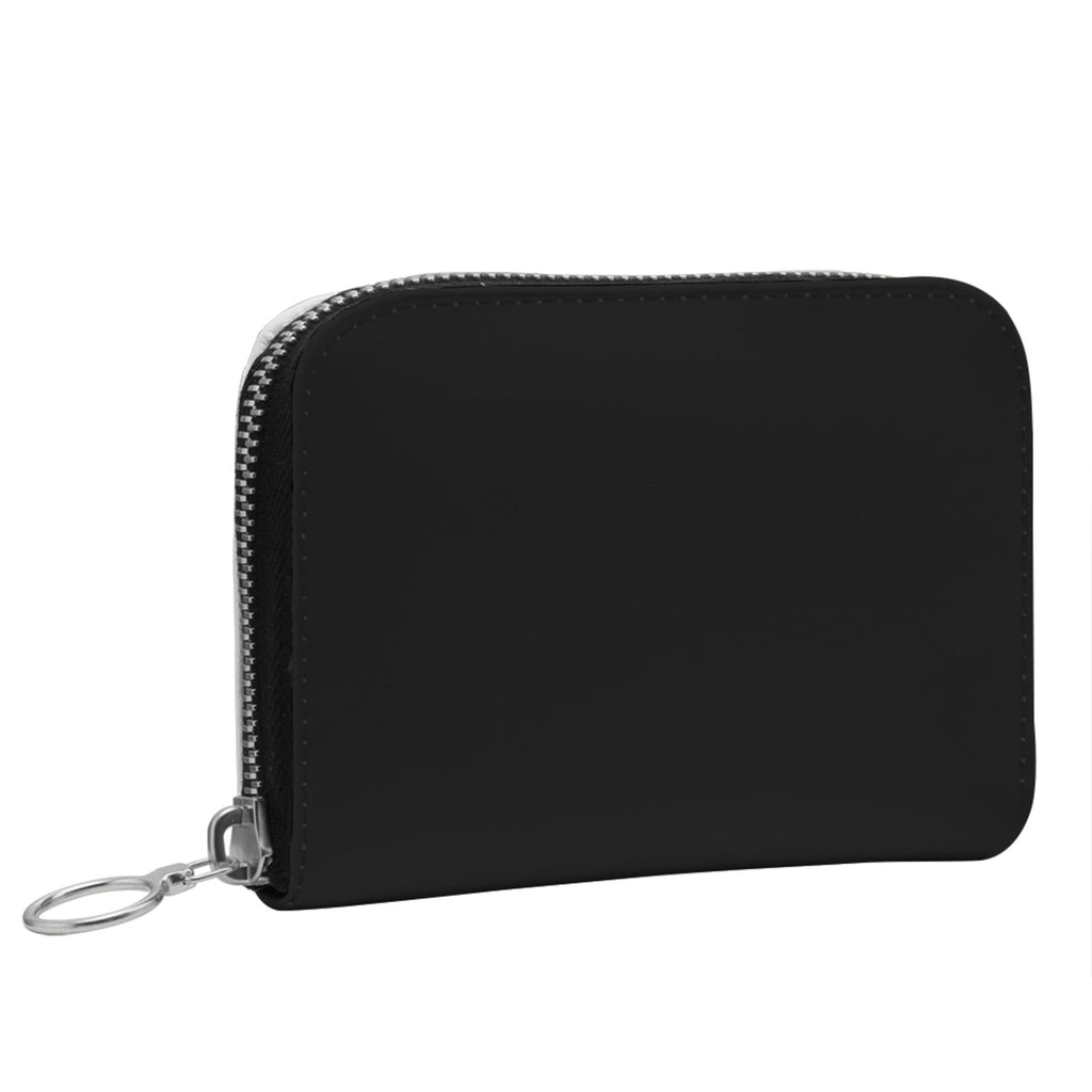 Small Leather Zip Wallet in Midnight
