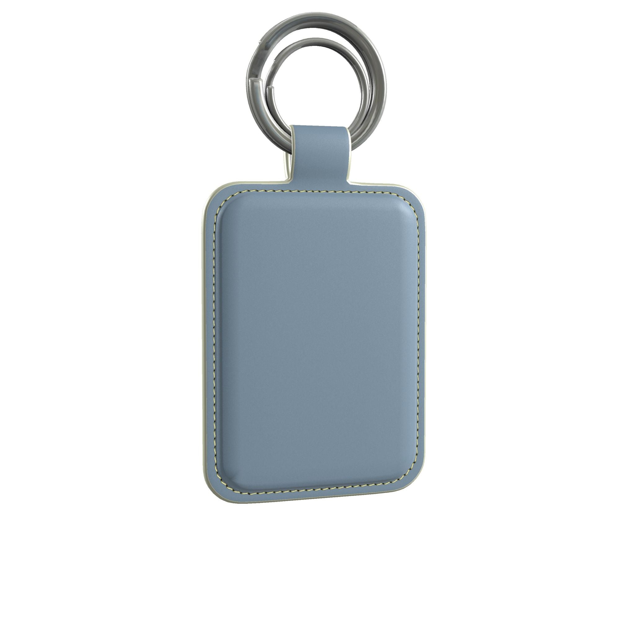 Leather Keyring in Ocean