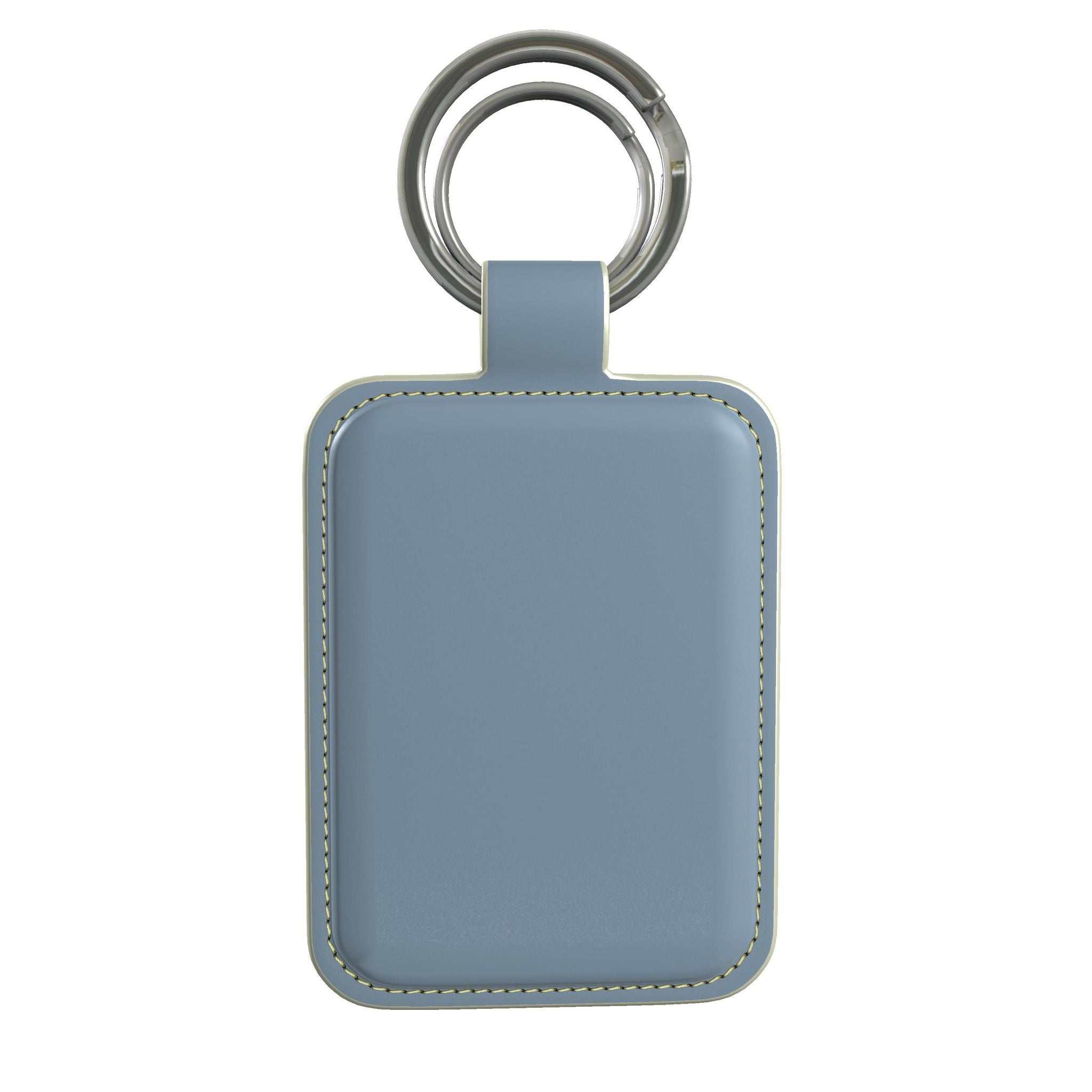 Leather Keyring in Ocean