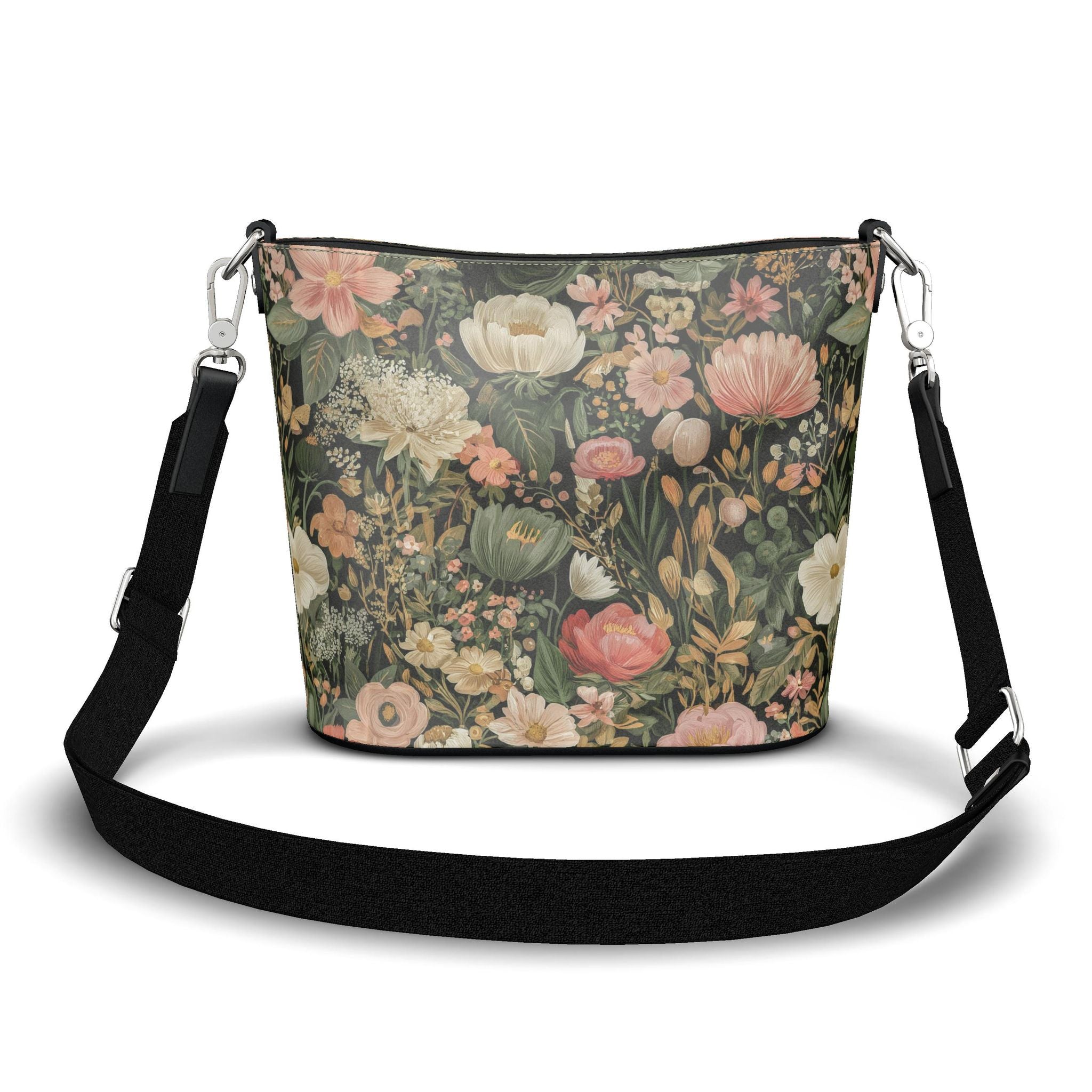 Vintage Botanica Gracie Large Leather Bucket Tote