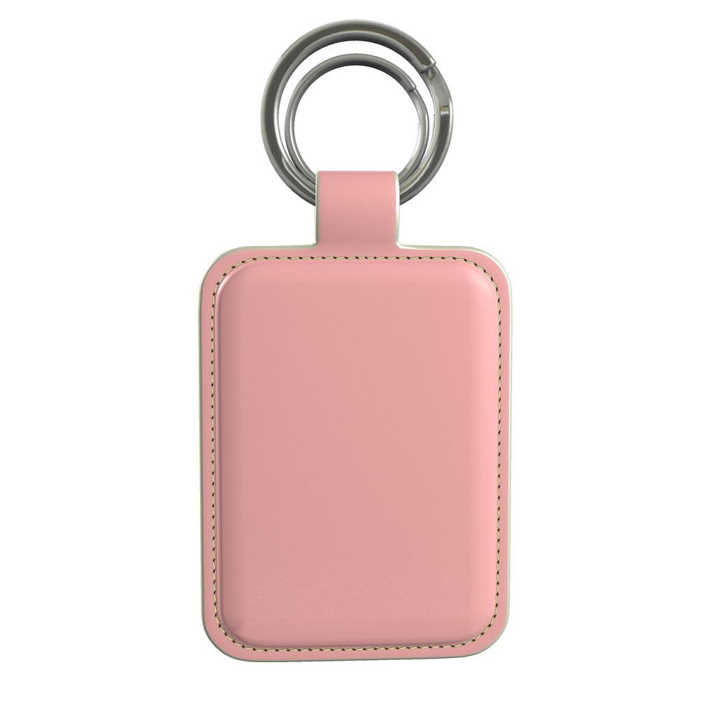 Leather Keyring in Petal