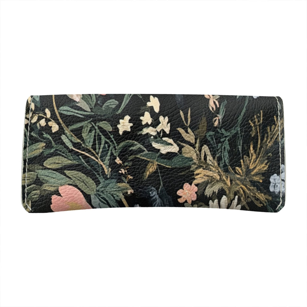 Midnight Garden Meadow Leather Glasses Case