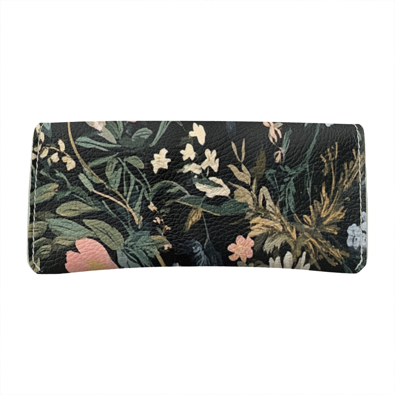 Midnight Garden Meadow Leather Glasses Case