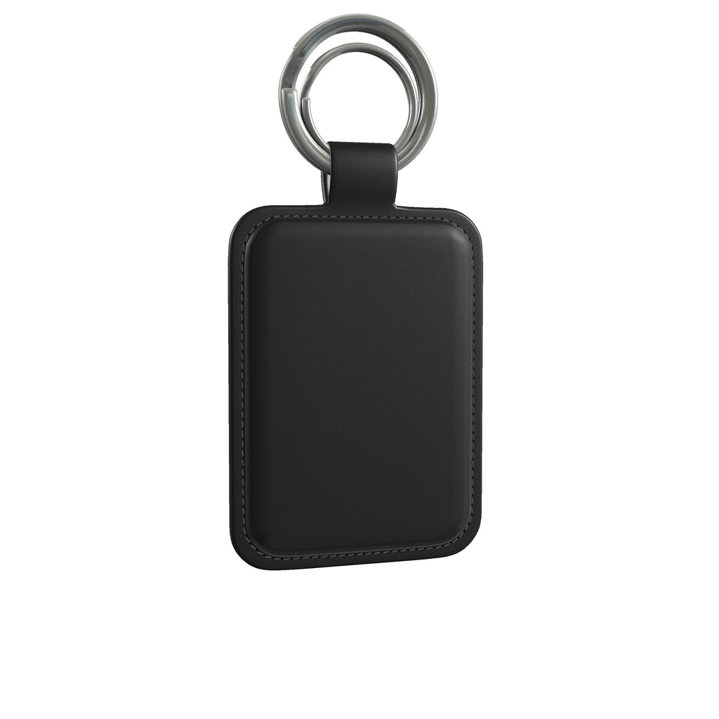 Leather Keyring in Midnight