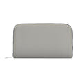 Large Leather Zip Wallet in Stone
