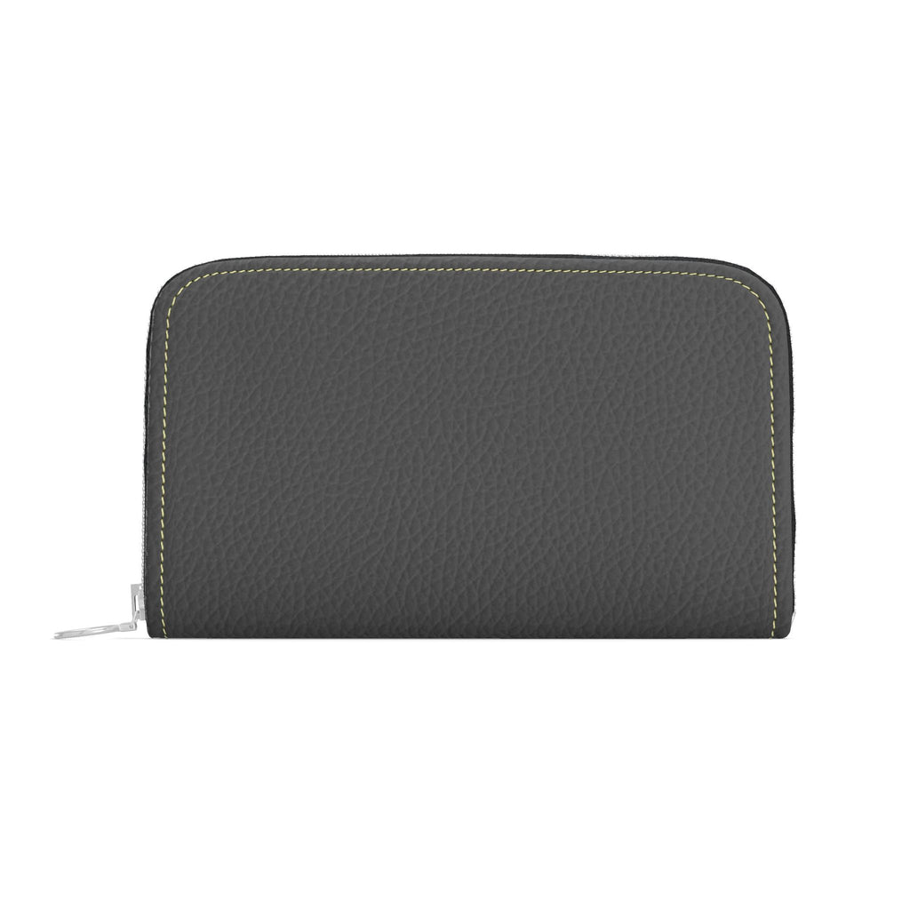 Large Leather Zip Wallet in Twilight