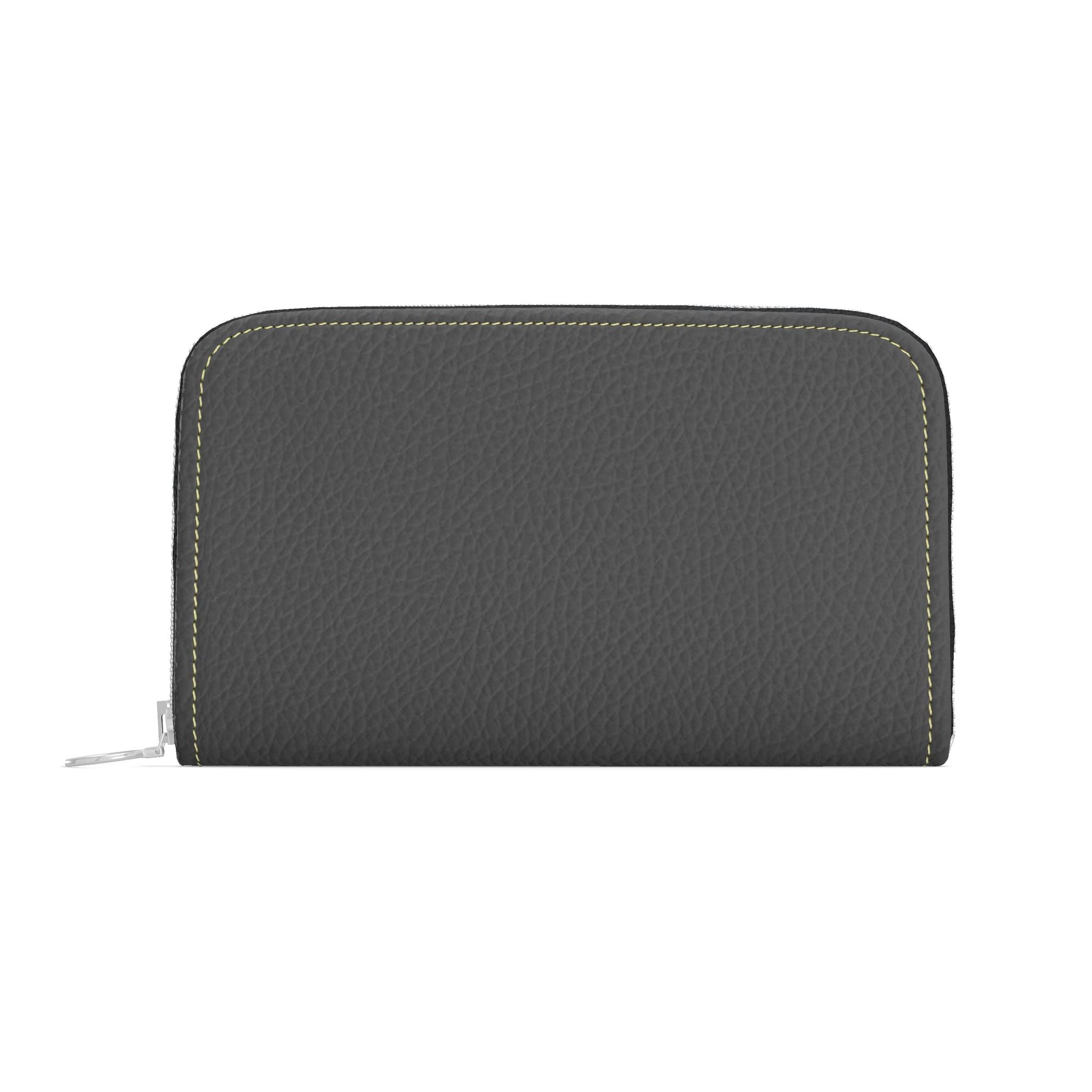 Large Leather Zip Wallet in Twilight