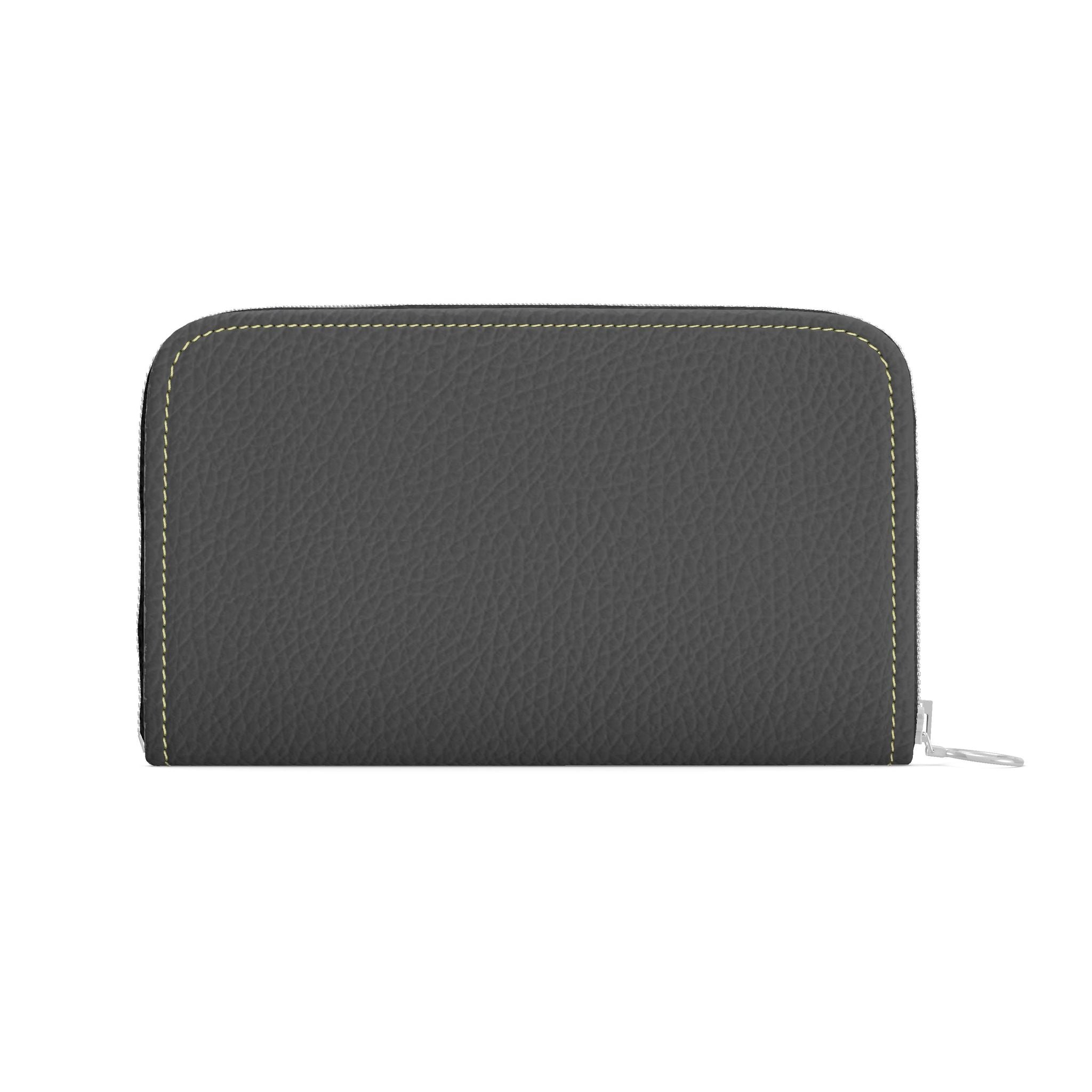 Large Leather Zip Wallet in Twilight
